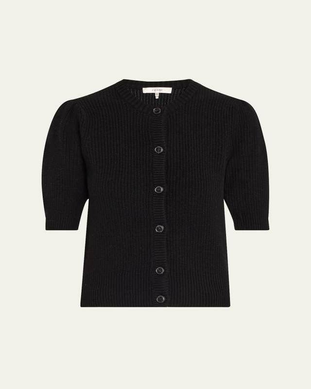 Shrunken Short-Sleeve Cardigan